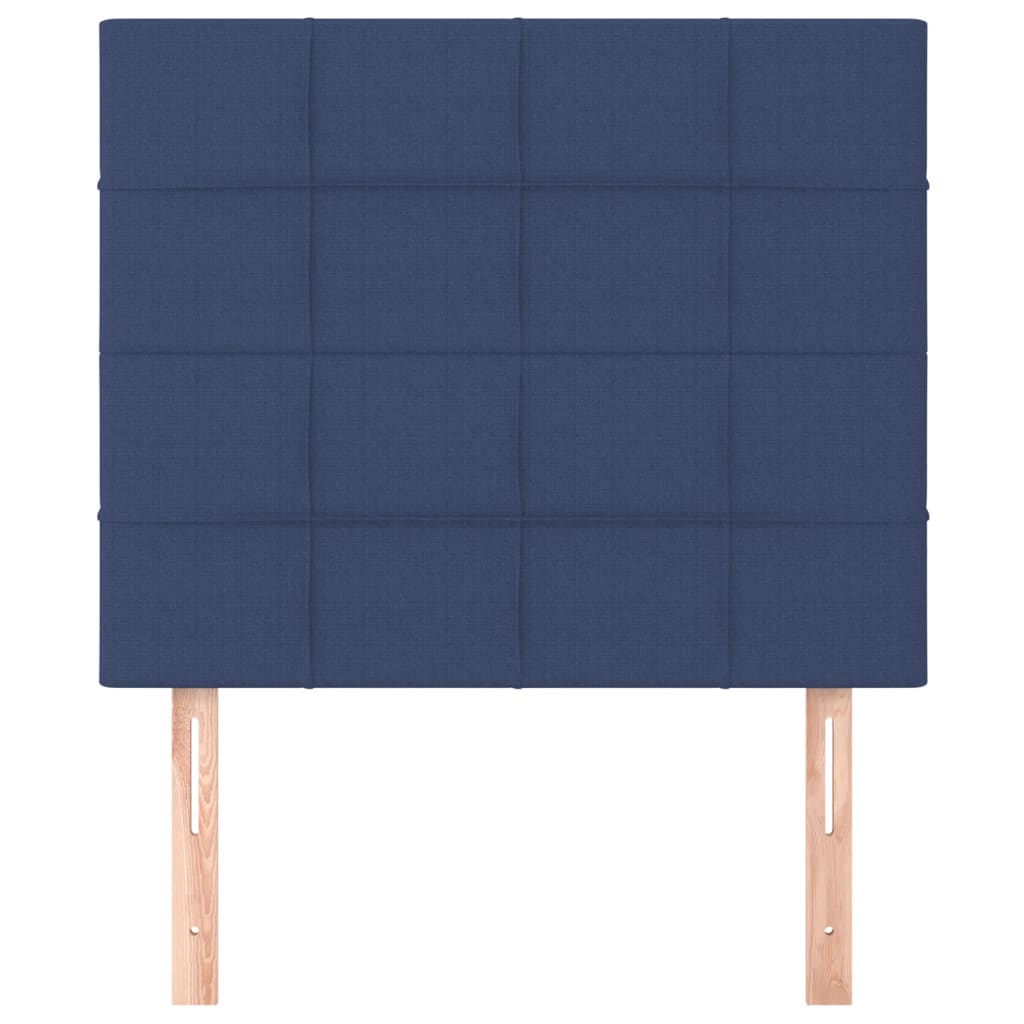 Hoofdbord blauw 80x5x118/128 cm stof is nu te koop bij PeponiXL, paradijselijk wonen!