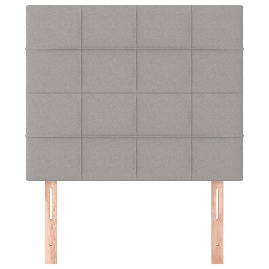 Hoofdbord lichtgrijs 90x5x118/128 cm stof is nu te koop bij PeponiXL, paradijselijk wonen!