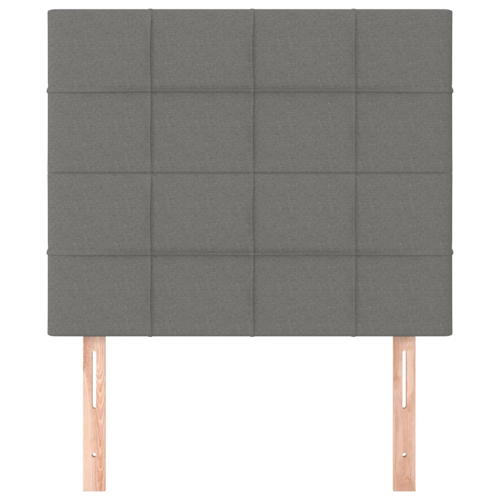 Hoofdbord donkergrijs 90x5x118/128 cm stof is nu te koop bij PeponiXL, paradijselijk wonen!