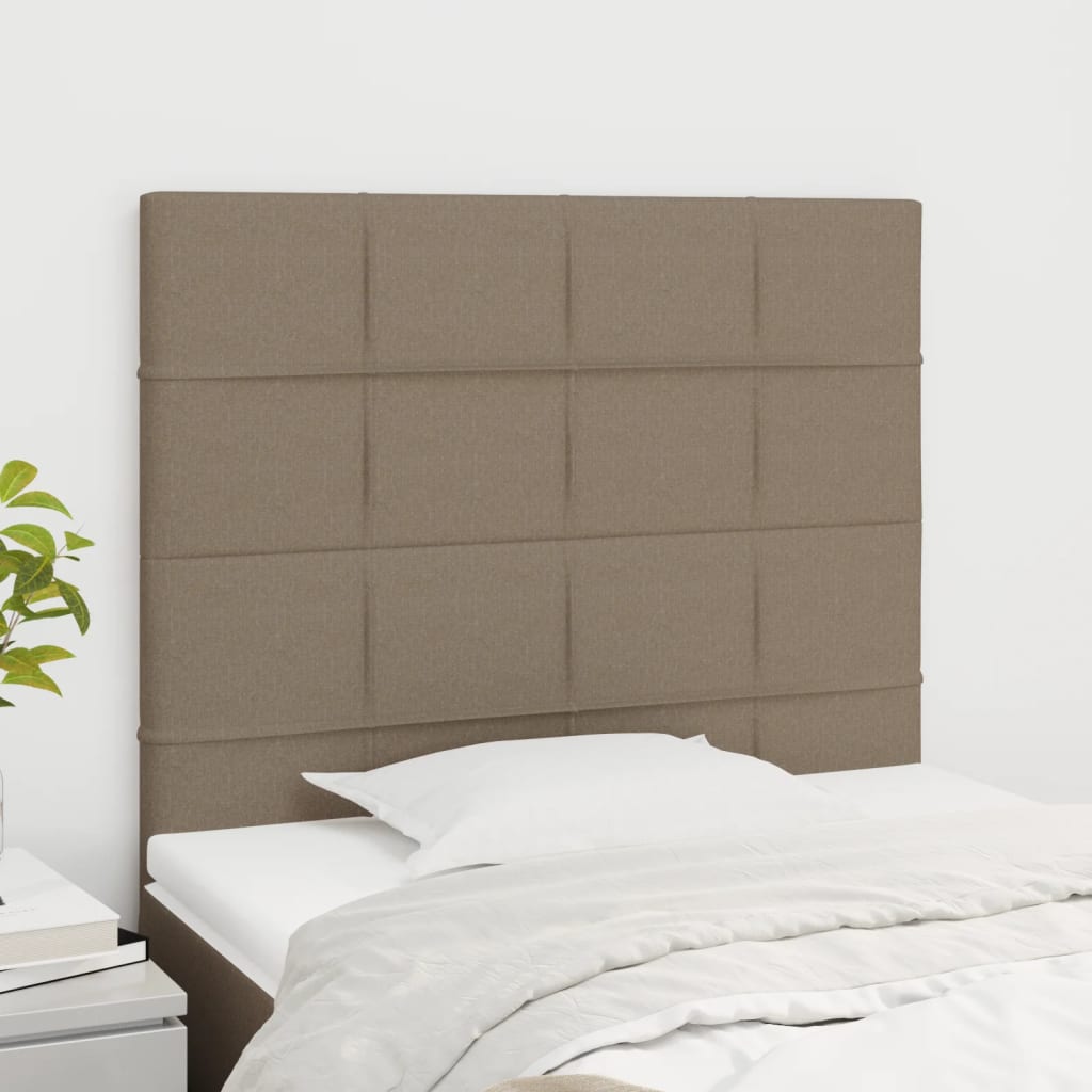 Hoofdbord taupe 90x5x118/128 cm Stof is nu te koop bij PeponiXL, paradijselijk wonen!
