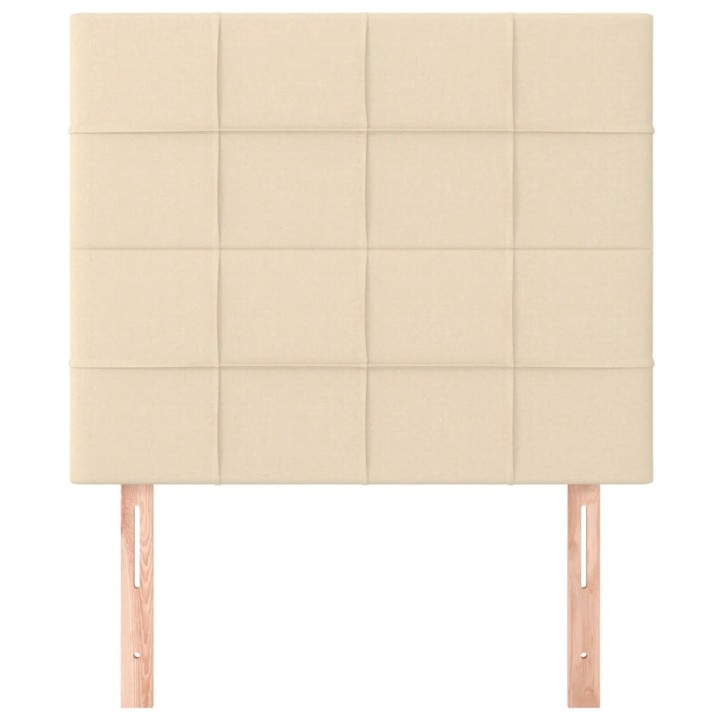 Hoofdbord crème 90x5x118/128 cm stof is nu te koop bij PeponiXL, paradijselijk wonen!