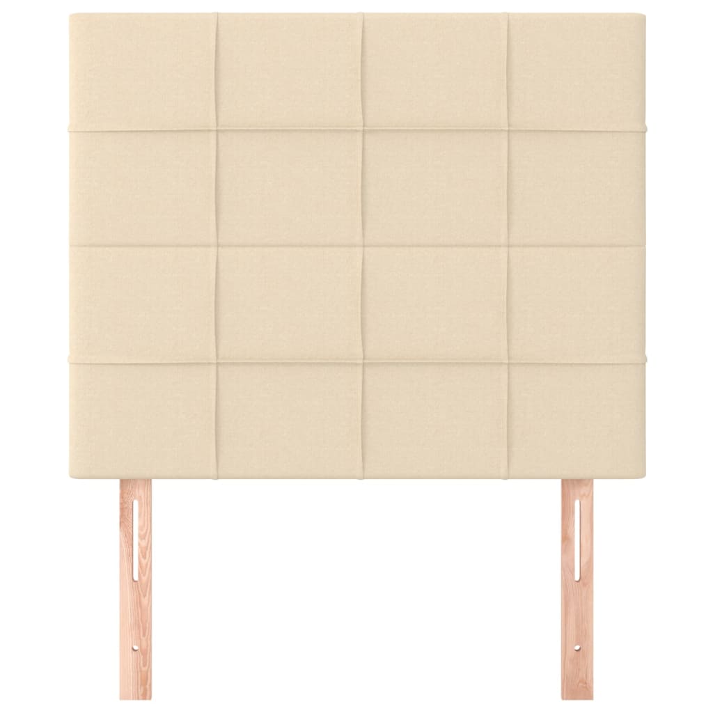 Hoofdbord crème 100x5x118/128 cm stof is nu te koop bij PeponiXL, paradijselijk wonen!