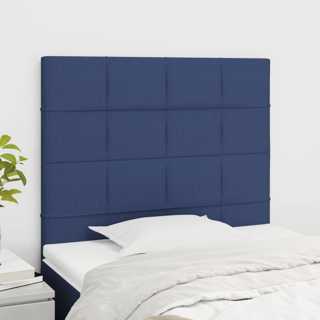 Hoofdbord blauw 100x5x118/128 cm stof is nu te koop bij PeponiXL, paradijselijk wonen!