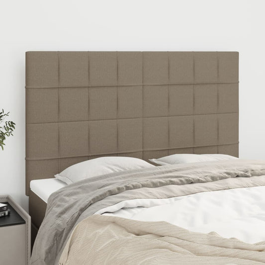 Hoofdbord taupe 144x5x118/128 cm Stof is nu te koop bij PeponiXL, paradijselijk wonen!