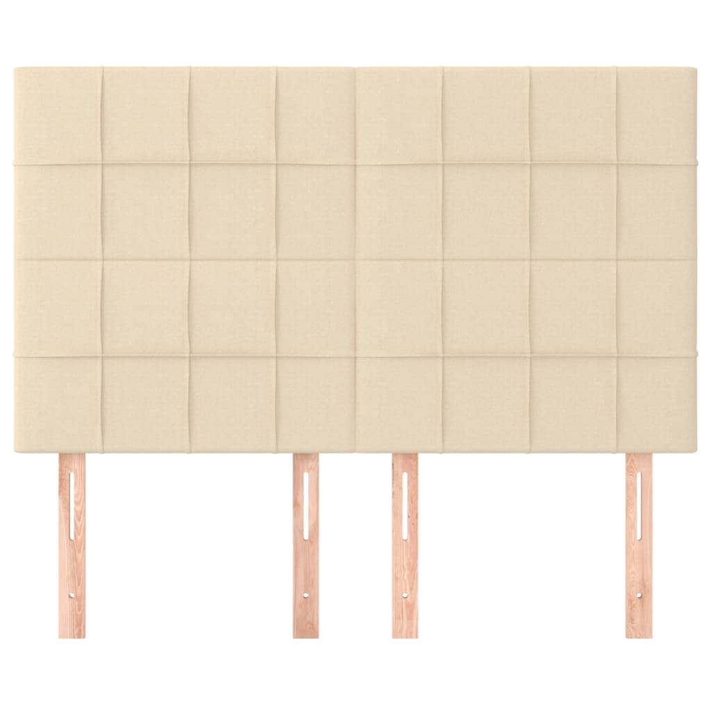 Hoofdbord crème 144x5x118/128 cm stof is nu te koop bij PeponiXL, paradijselijk wonen!