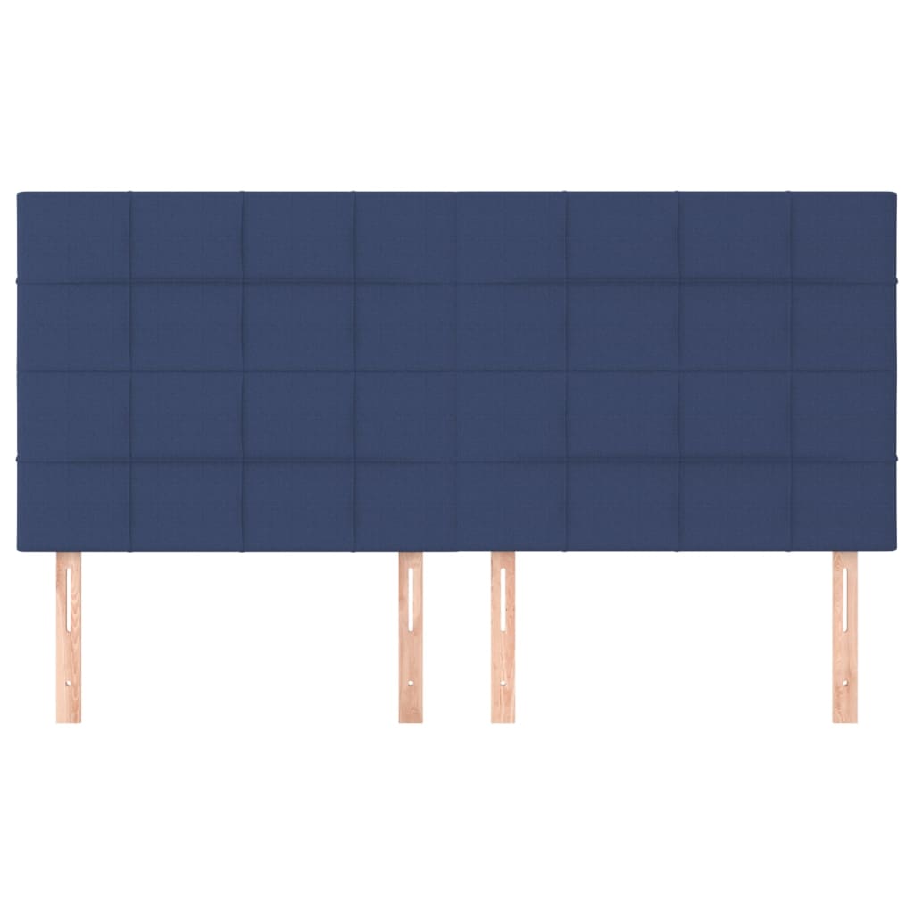 Hoofdbord blauw 160x5x118/128 cm stof is nu te koop bij PeponiXL, paradijselijk wonen!