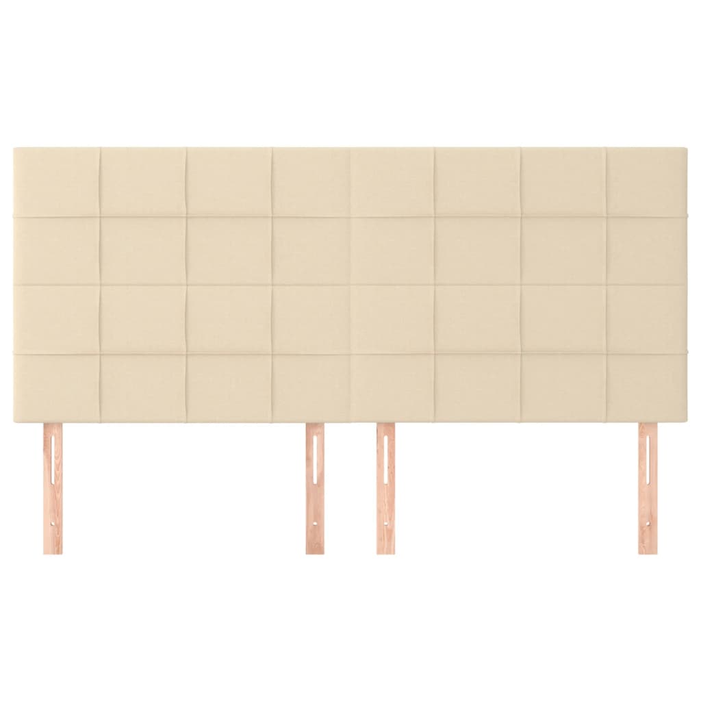 Hoofdbord crème 180x5x118/128 cm stof is nu te koop bij PeponiXL, paradijselijk wonen!