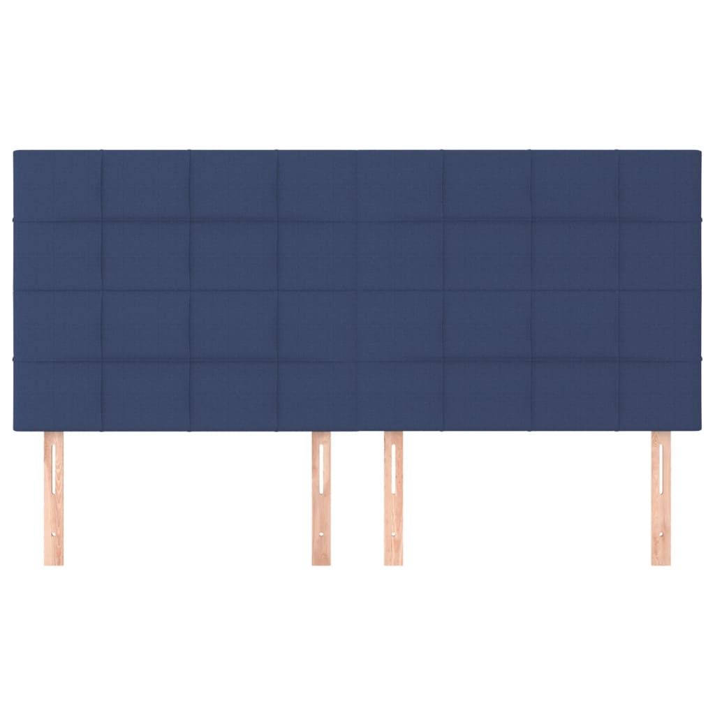 Hoofdbord blauw 180x5x118/128 cm stof is nu te koop bij PeponiXL, paradijselijk wonen!
