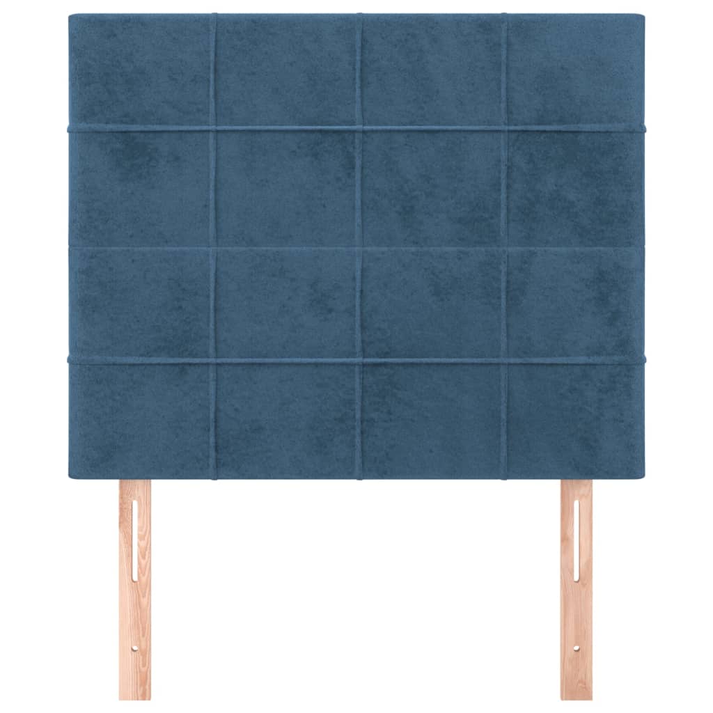 Hoofdbord donkerblauw 90x5x118/128 cm fluweel is nu te koop bij PeponiXL, paradijselijk wonen!