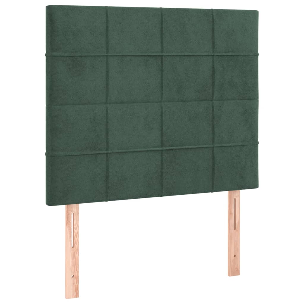 Hoofdbord donkergroen 100x5x118/128 cm fluweel is nu te koop bij PeponiXL, paradijselijk wonen!