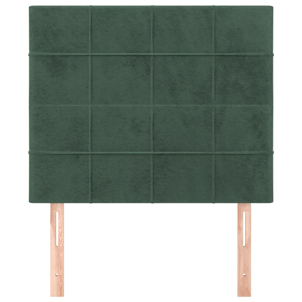 Hoofdbord donkergroen 100x5x118/128 cm fluweel is nu te koop bij PeponiXL, paradijselijk wonen!