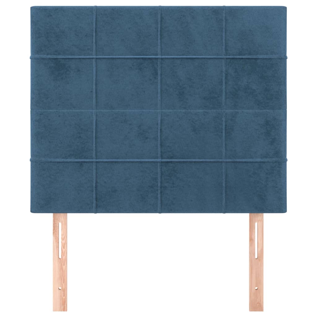 Hoofdbord donkerblauw 100x5x118/128 cm fluweel is nu te koop bij PeponiXL, paradijselijk wonen!