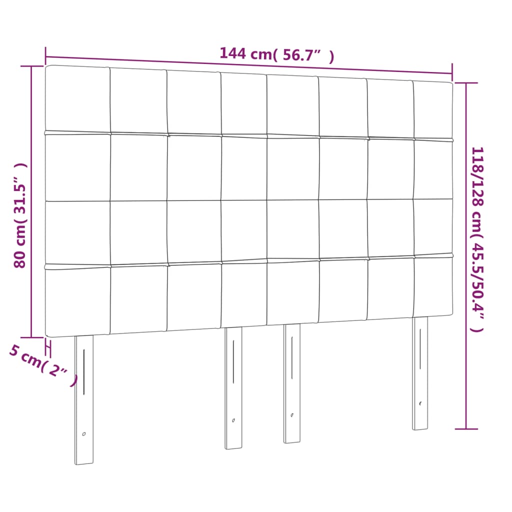 Hoofdbord roze 144x5x118/128 cm fluweel is nu te koop bij PeponiXL, paradijselijk wonen!