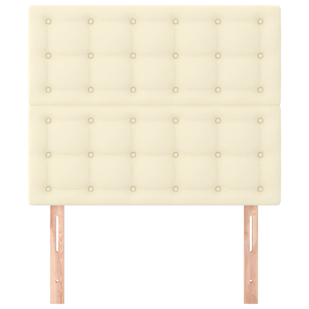 Hoofdbord crème 90x5x118/128 cm kunstleer is nu te koop bij PeponiXL, paradijselijk wonen!