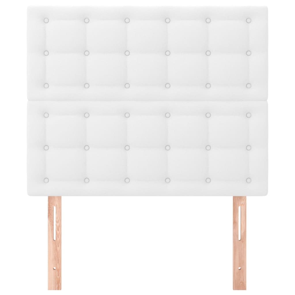 Hoofdbord wit 100x5x118/128 cm kunstleer is nu te koop bij PeponiXL, paradijselijk wonen!