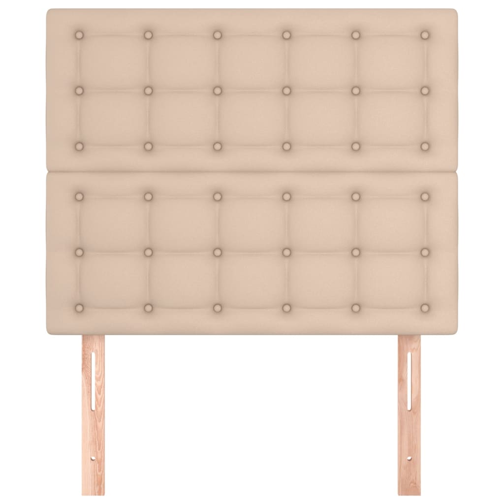 Hoofdbord cappuccino 100x5x118/128 cm Kunstleer is nu te koop bij PeponiXL, paradijselijk wonen!