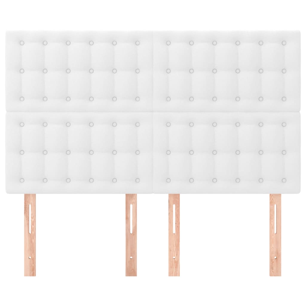 Hoofdbord wit 144x5x118/128 cm kunstleer is nu te koop bij PeponiXL, paradijselijk wonen!