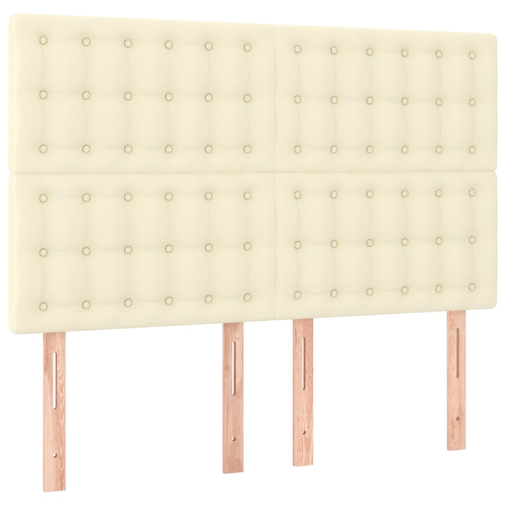 Hoofdbord crème 144x5x118/128 cm kunstleer is nu te koop bij PeponiXL, paradijselijk wonen!