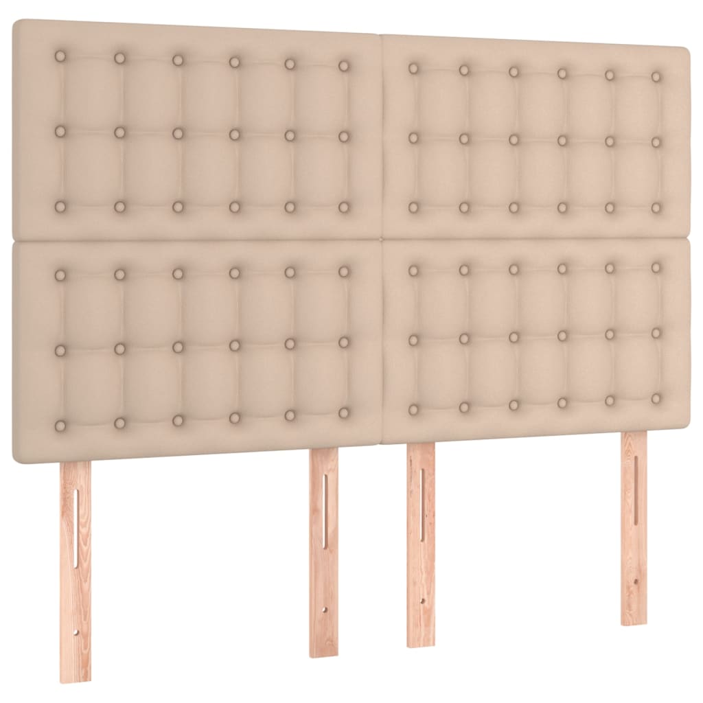 Hoofdbord cappuccino 144x5x118/128 cm Kunstleer is nu te koop bij PeponiXL, paradijselijk wonen!