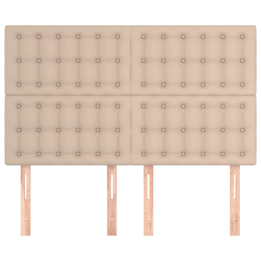 Hoofdbord cappuccino 144x5x118/128 cm Kunstleer is nu te koop bij PeponiXL, paradijselijk wonen!