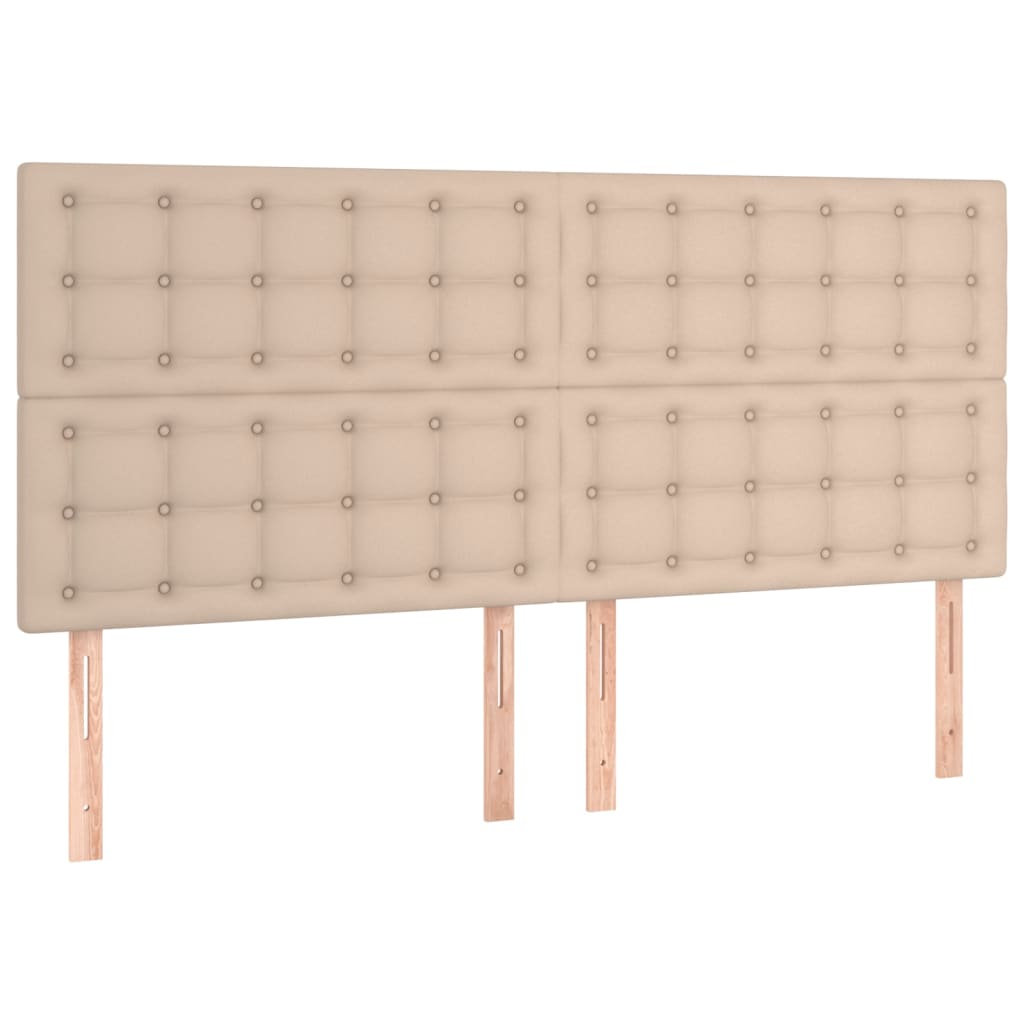 Hoofdbord cappuccino 200x5x118/128 cm Kunstleer is nu te koop bij PeponiXL, paradijselijk wonen!