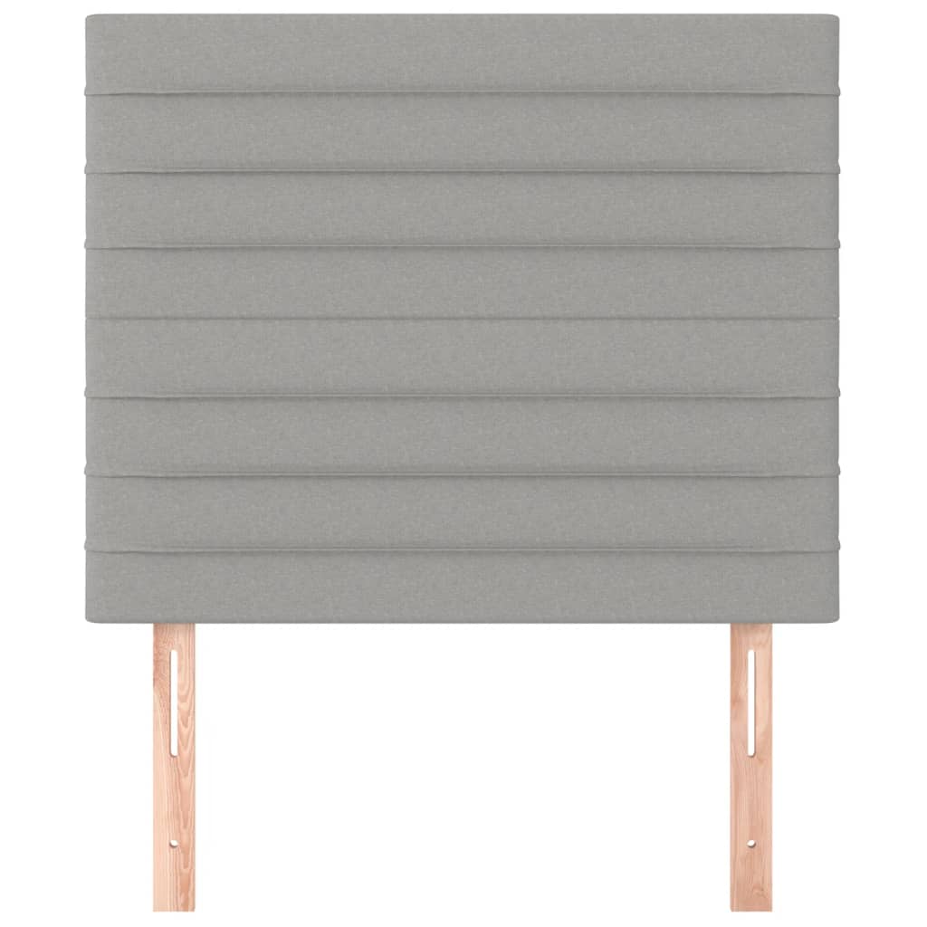 Hoofdbord lichtgrijs 80x5x118/128 cm stof is nu te koop bij PeponiXL, paradijselijk wonen!