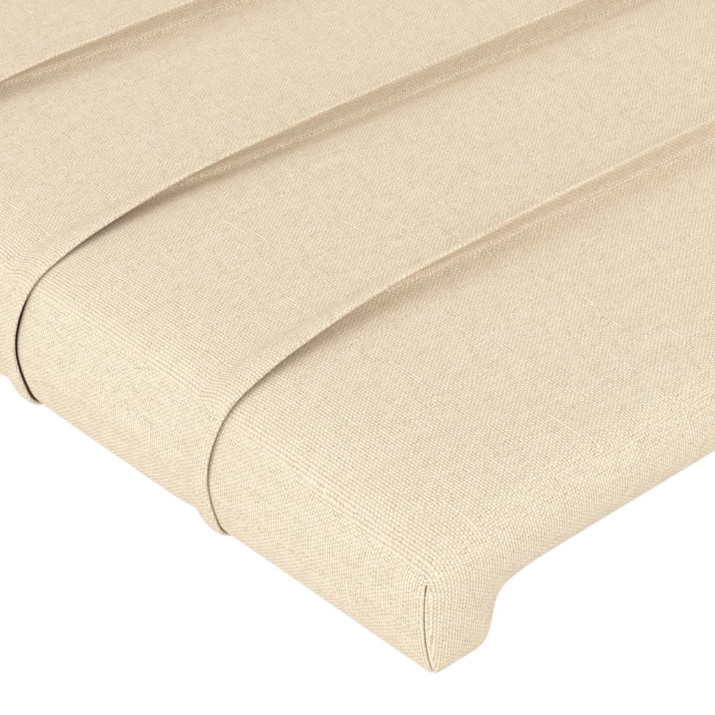 Hoofdbord crème 80x5x118/128 cm stof is nu te koop bij PeponiXL, paradijselijk wonen!
