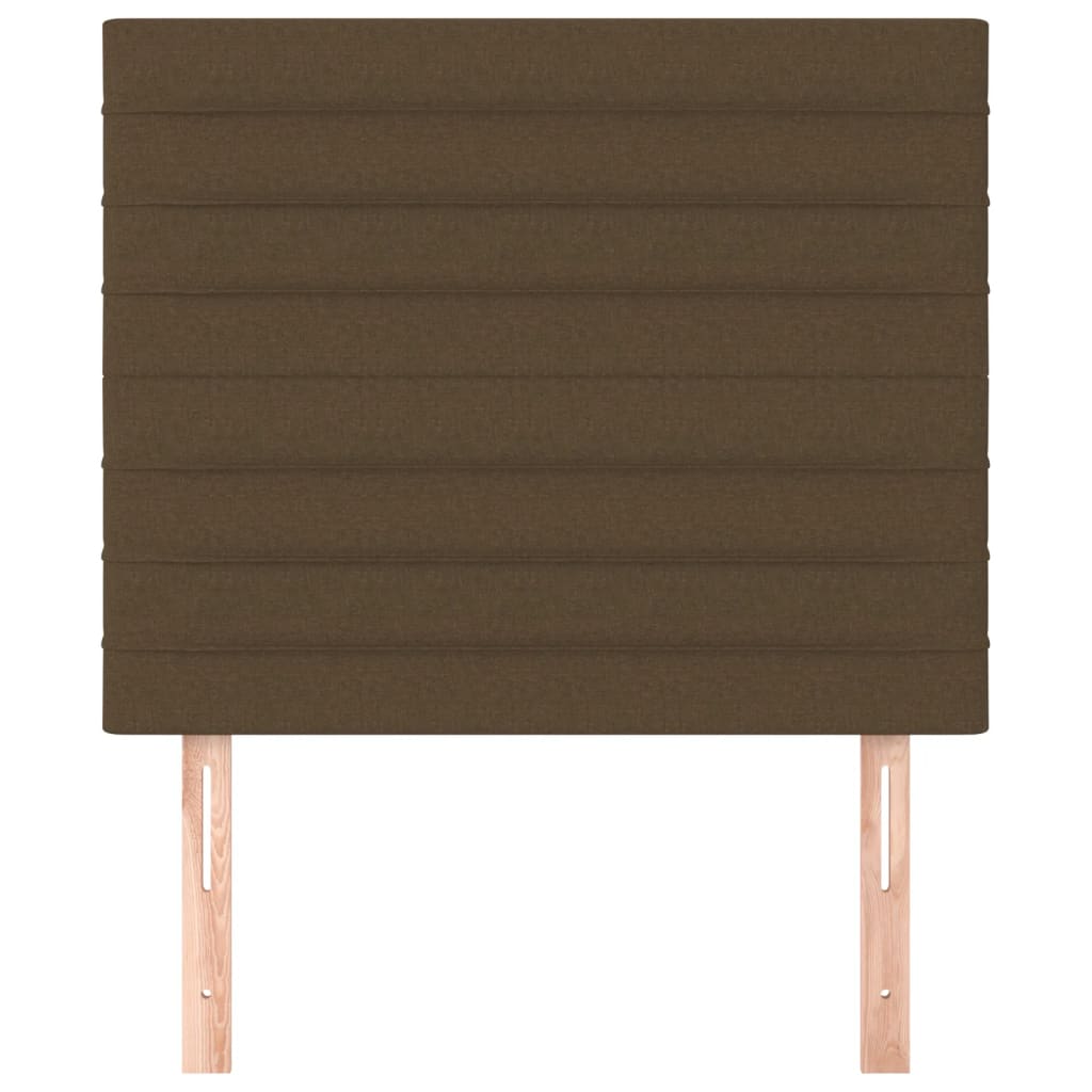 Hoofdbord donkerbruin 90x5x118/128 cm Stof is nu te koop bij PeponiXL, paradijselijk wonen!