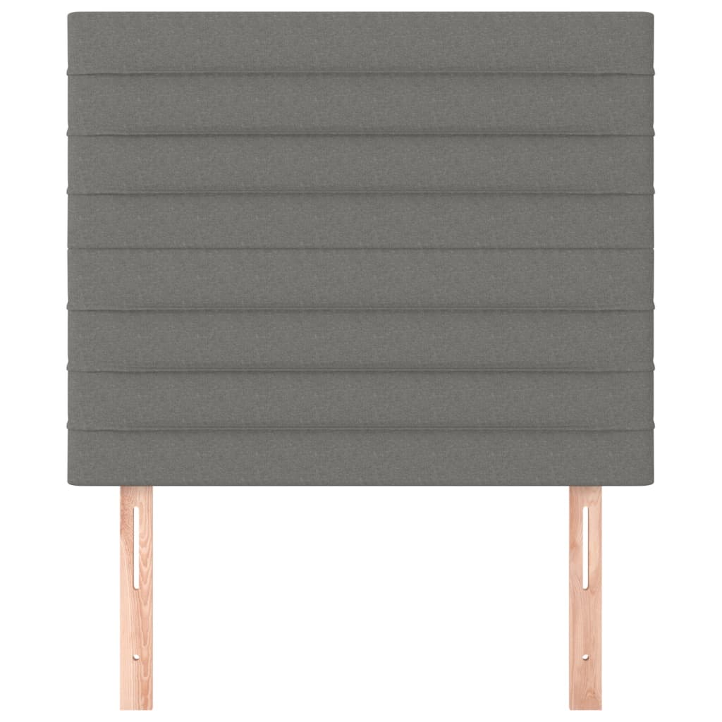 Hoofdbord donkergrijs 100x5x118/128 cm Stof is nu te koop bij PeponiXL, paradijselijk wonen!