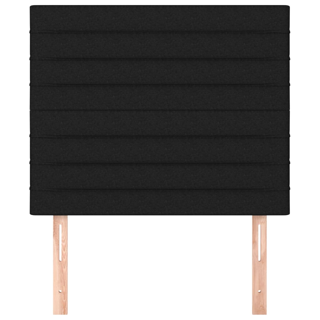 Hoofdbord zwart 100x5x118/128 cm stof is nu te koop bij PeponiXL, paradijselijk wonen!