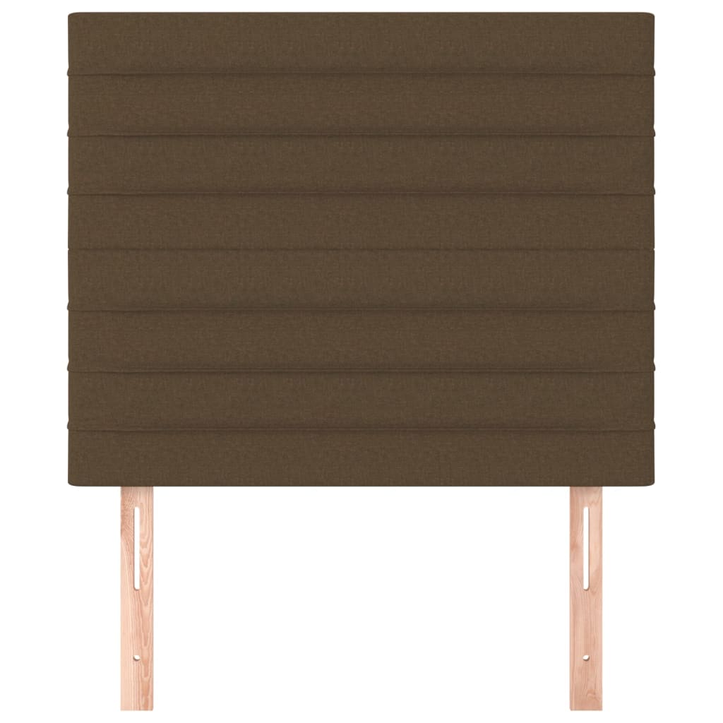 Hoofdbord donkerbruin 100x5x118/128 cm Stof is nu te koop bij PeponiXL, paradijselijk wonen!