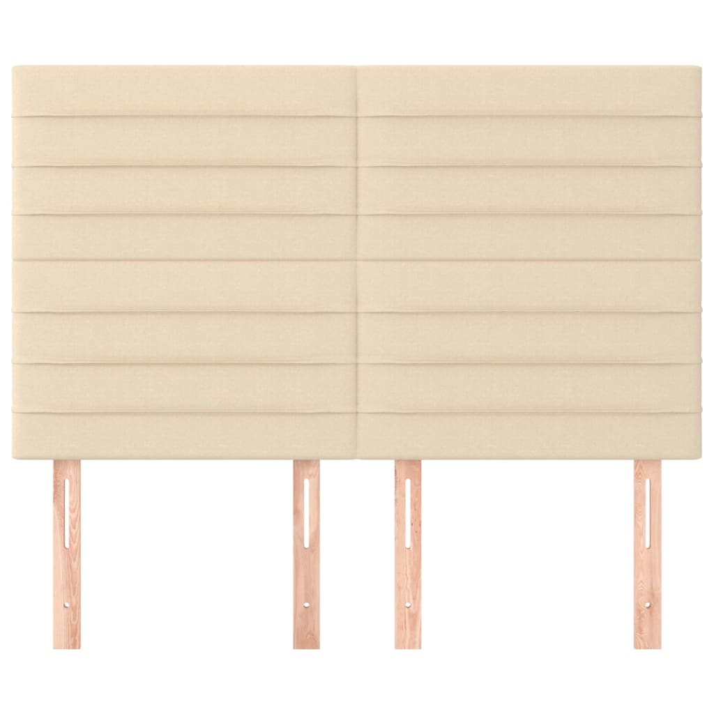 Hoofdbord crème 144x5x118/128 cm stof is nu te koop bij PeponiXL, paradijselijk wonen!