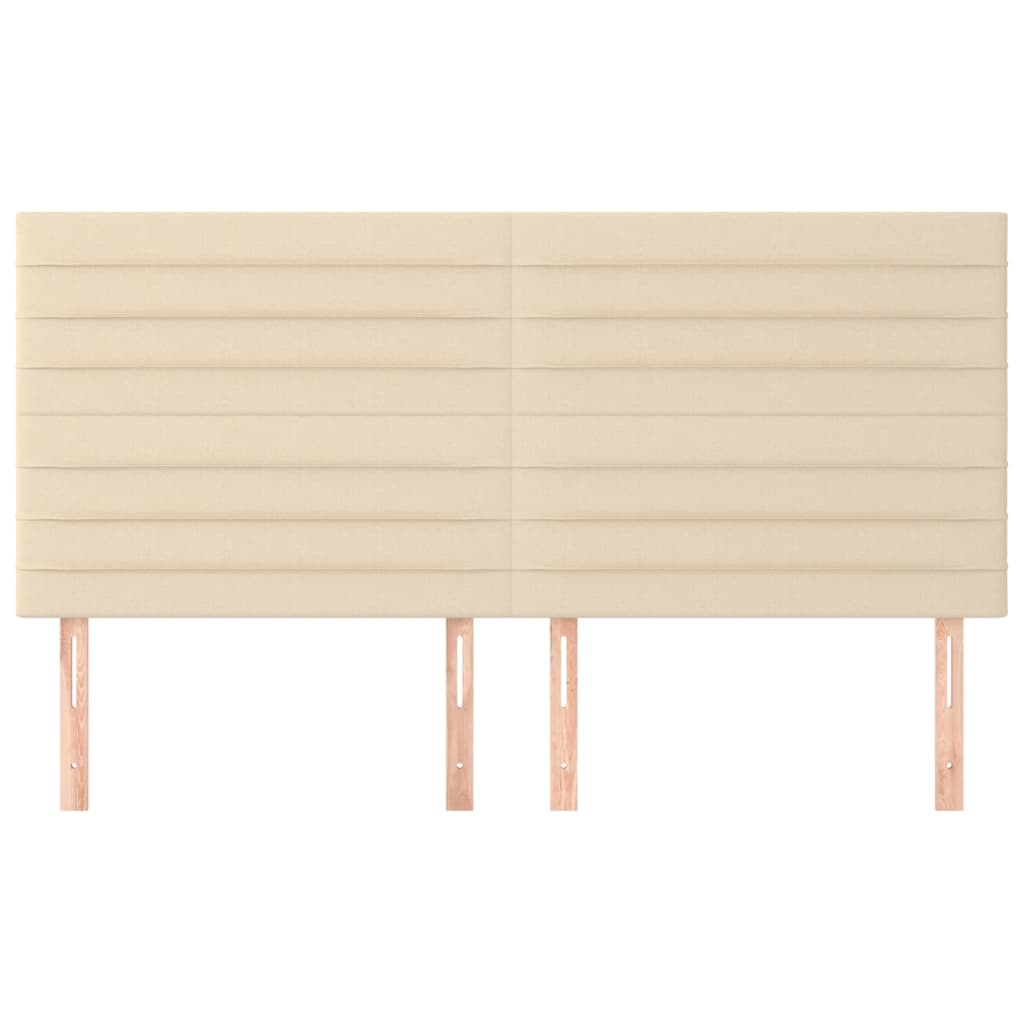 Hoofdbord crème 160x5x118/128 cm stof is nu te koop bij PeponiXL, paradijselijk wonen!