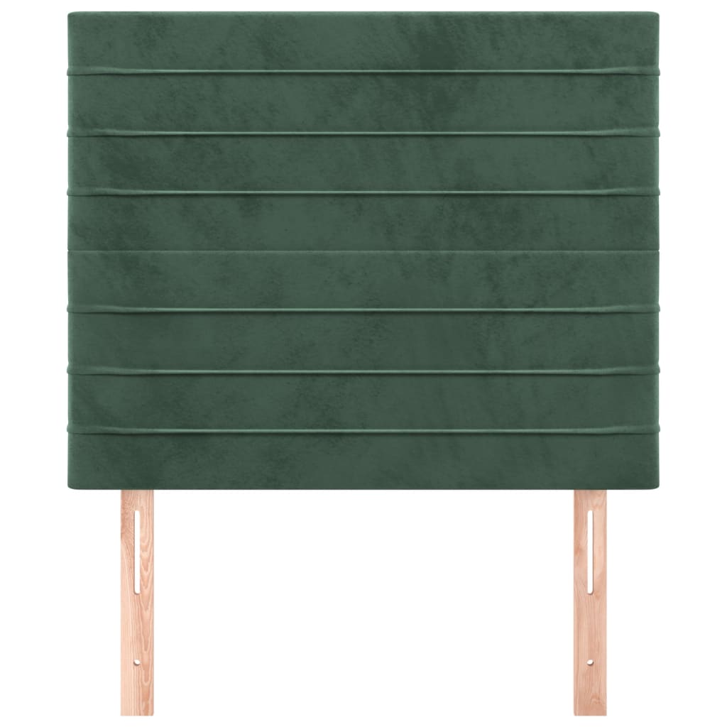 Hoofdbord donkergroen 80x5x118/128 cm fluweel is nu te koop bij PeponiXL, paradijselijk wonen!