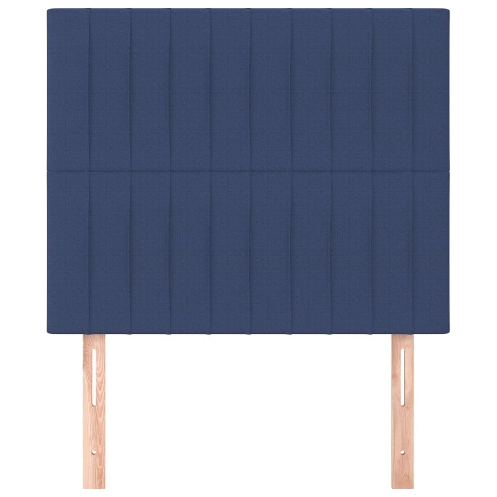Hoofdbord blauw 80x5x118/128 cm stof is nu te koop bij PeponiXL, paradijselijk wonen!