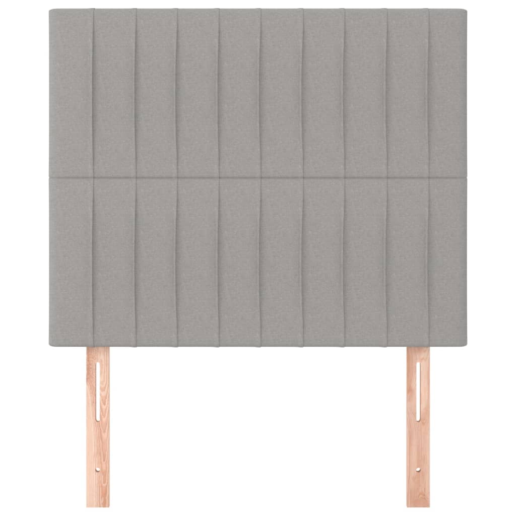 Hoofdbord lichtgrijs 90x5x118/128 cm stof is nu te koop bij PeponiXL, paradijselijk wonen!