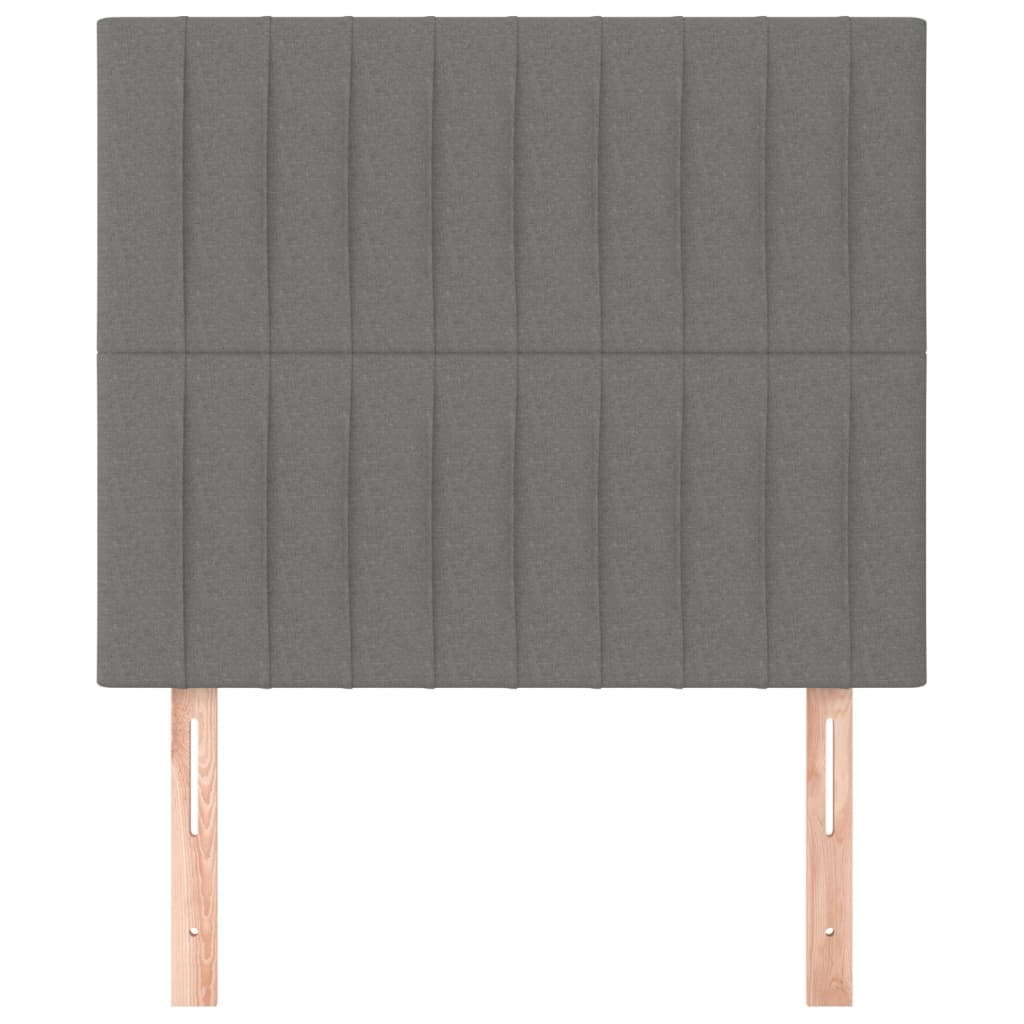 Hoofdbord donkergrijs 90x5x118/128 cm stof is nu te koop bij PeponiXL, paradijselijk wonen!
