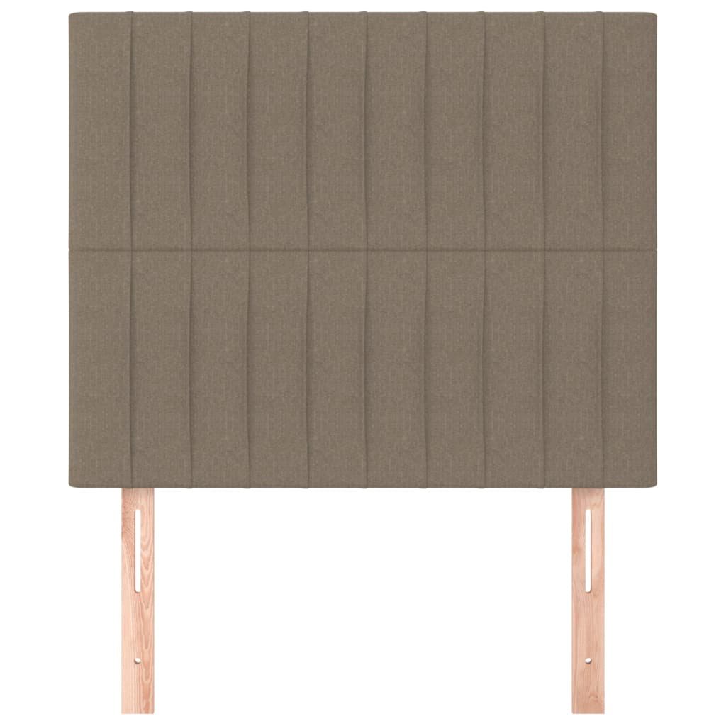 Hoofdbord taupe 100x5x118/128 cm Stof is nu te koop bij PeponiXL, paradijselijk wonen!