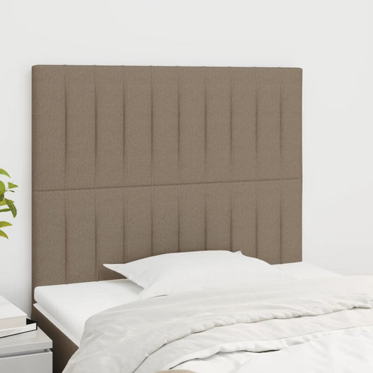 Hoofdbord taupe 100x5x118/128 cm Stof is nu te koop bij PeponiXL, paradijselijk wonen!