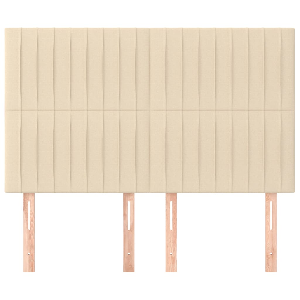 Hoofdbord crème 144x5x118/128 cm stof is nu te koop bij PeponiXL, paradijselijk wonen!