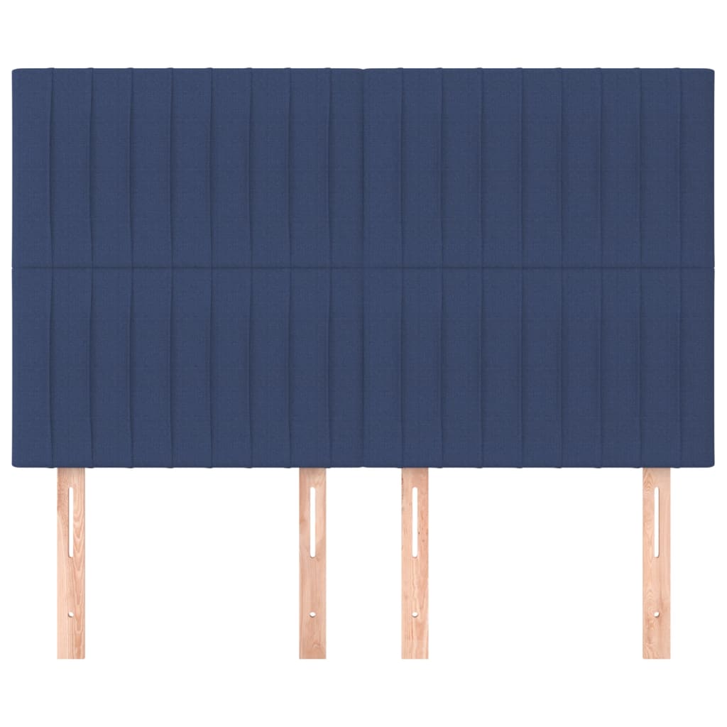 Hoofdbord blauw 144x5x118/128 cm stof is nu te koop bij PeponiXL, paradijselijk wonen!