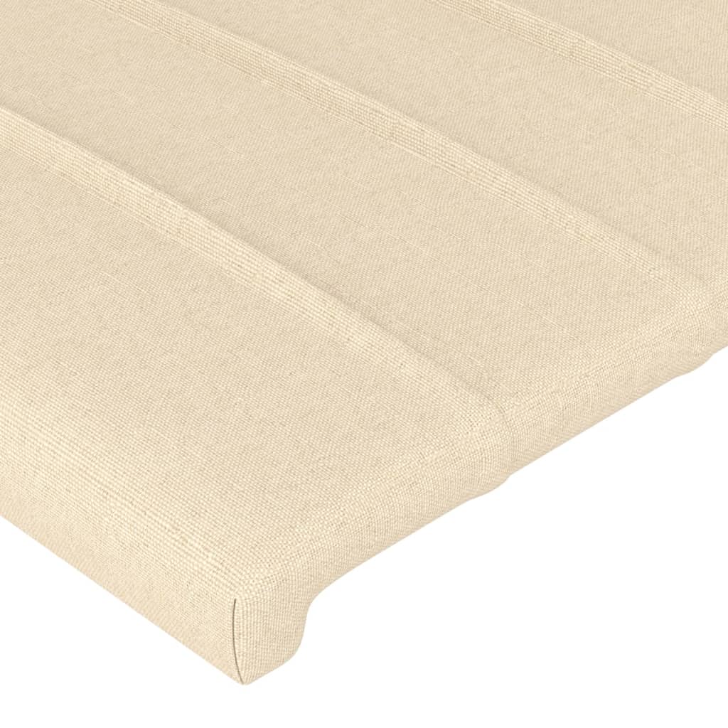 Hoofdbord crème 180x5x118/128 cm stof is nu te koop bij PeponiXL, paradijselijk wonen!
