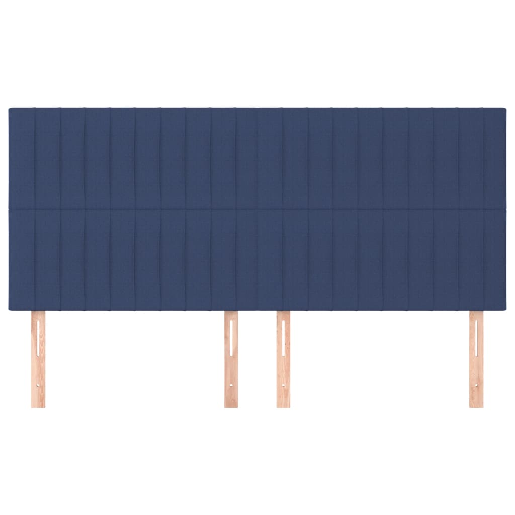 Hoofdbord blauw 180x5x118/128 cm stof is nu te koop bij PeponiXL, paradijselijk wonen!