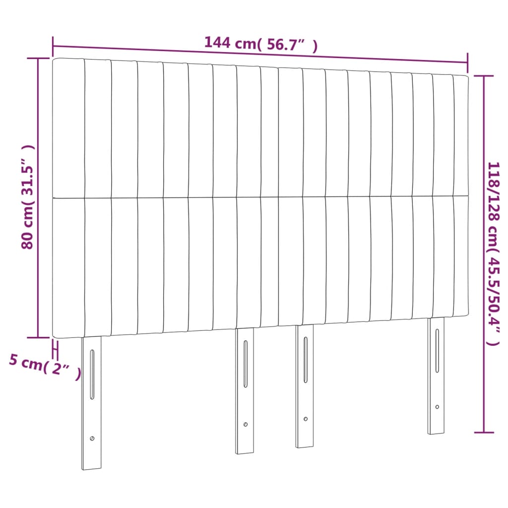 Hoofdbord zwart 144x5x118/128 cm fluweel is nu te koop bij PeponiXL, paradijselijk wonen!
