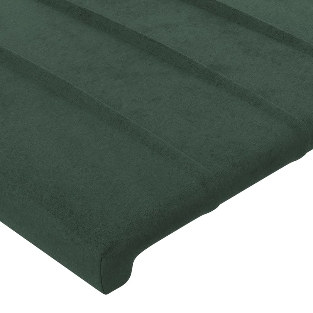 Hoofdbord donkergroen 144x5x118/128 cm fluweel is nu te koop bij PeponiXL, paradijselijk wonen!