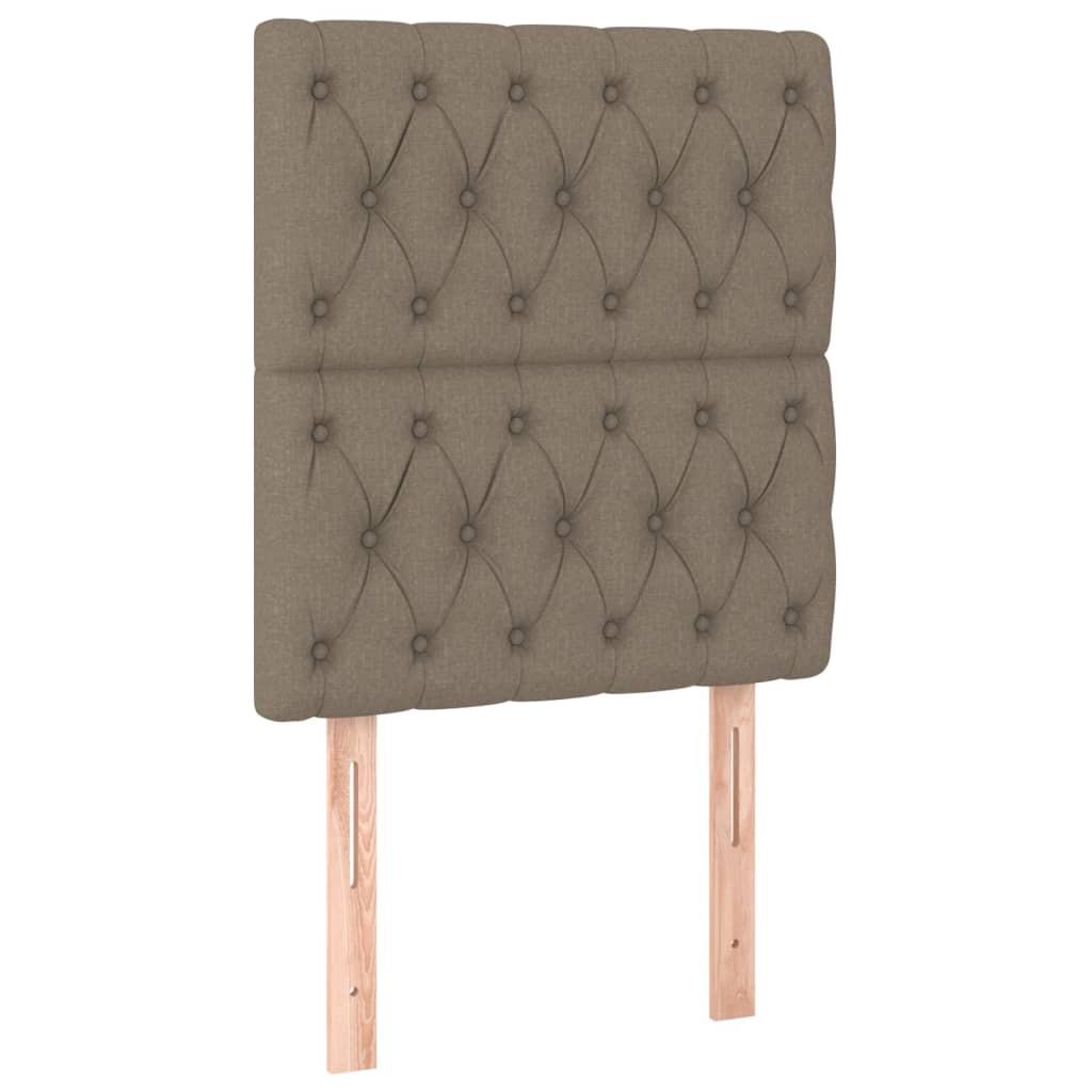 Hoofdbord taupe 80x7x118/128 cm Stof is nu te koop bij PeponiXL, paradijselijk wonen!