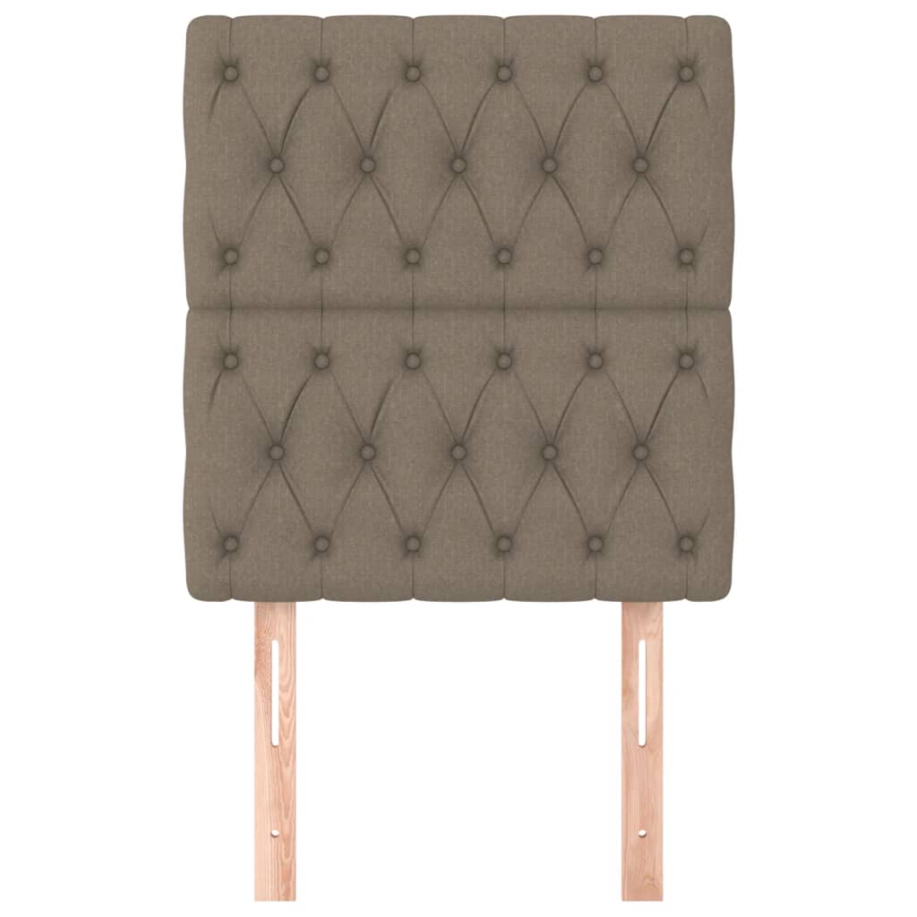 Hoofdbord taupe 80x7x118/128 cm Stof is nu te koop bij PeponiXL, paradijselijk wonen!