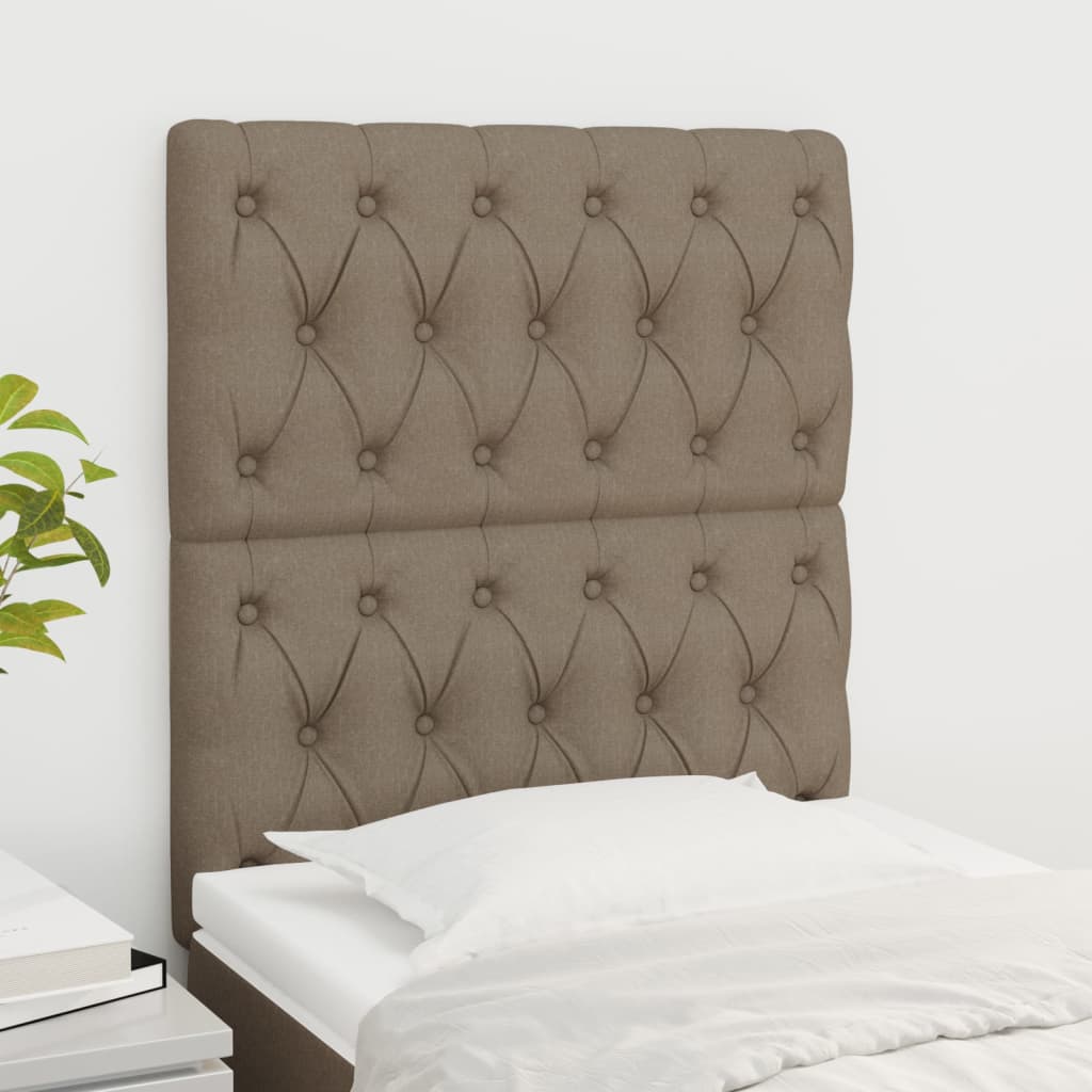 Hoofdbord taupe 80x7x118/128 cm Stof is nu te koop bij PeponiXL, paradijselijk wonen!