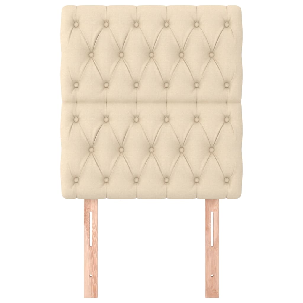 Hoofdbord crème 80x7x118/128 cm stof is nu te koop bij PeponiXL, paradijselijk wonen!