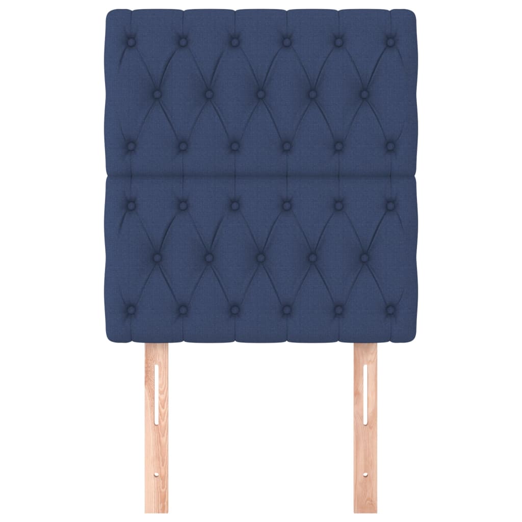 Hoofdbord blauw 80x7x118/128 cm stof is nu te koop bij PeponiXL, paradijselijk wonen!